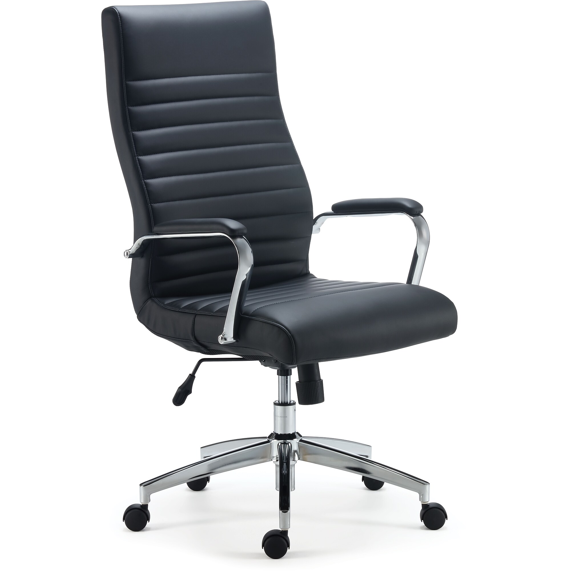 STAPLES Bentura Ergonomic Manager & Executive Office Chair, High Back Swivel, Adjustable Height, Bonded Leather, Black Sansujyuku sansujyuku.com