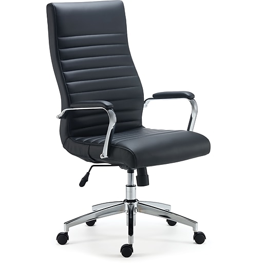 Staples Bentura Bonded Leather Managers Chair Black 53234 At Staples