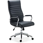 Staples Bentura Bonded Leather Managers Chair, Black (53234)