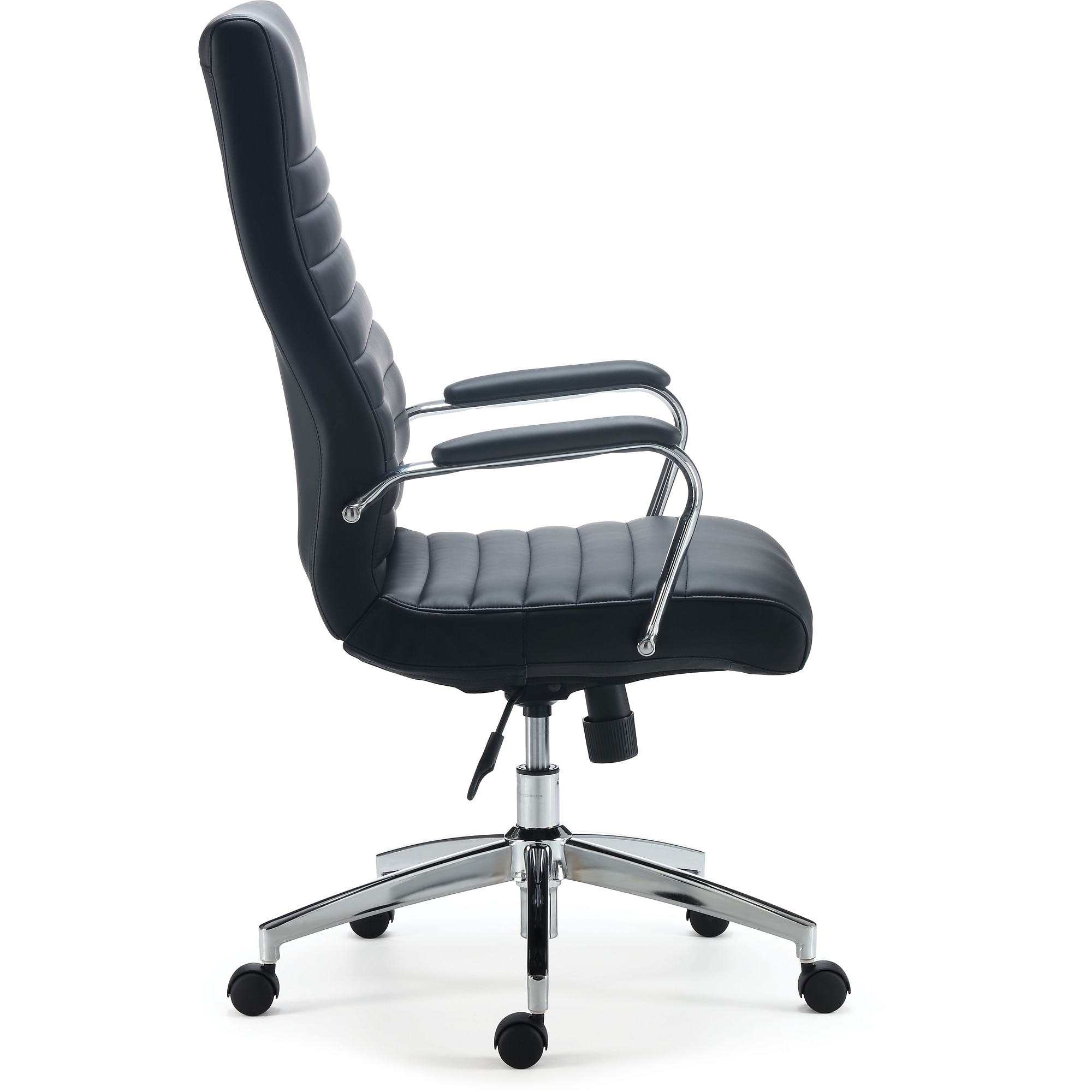 STAPLES Bentura Ergonomic Manager & Executive Office Chair, High Back Swivel, Adjustable Height, Bonded Leather, Black Sansujyuku sansujyuku.com