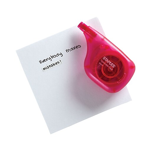 Staples® Correction Tape, 2/Pack Staples