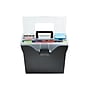 Staples Handy Plastic File Box with Hinged Lid, Letter Size, Black (13896)~#|#~s1126452_sc7