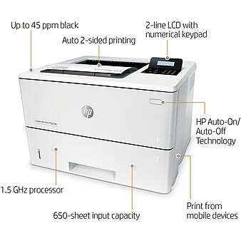 HP LaserJet Pro M501dn Laser Printer with Built-In Ethernet and Duplex Printing (J8H61A)