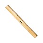 Staples 12" Wood/Brass Double Edge Ruler (51890)~#|#~s1126584_sc7