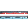 Staples Wave 12" Standard Imperial/Metric Scale Ruler, Assorted Colors (51896)~#|#~s1126616_sc7