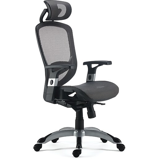 FlexFit™ Hyken Mesh כיסא עבודה, אפור פחם (UN59464)