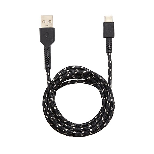 Shop Staples for Staples Braided USB 2.0 Type C to Type A Charge and