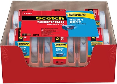 with Dispenser Heavy Duty Shipping Packaging Tape 1.88 Inch x 800 Inch 6 Rolls