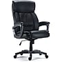 Staples Lockland Ergonomic Leather Managers Big & Tall Chair, 400 lb. Capacity, Black (58067)~#|#~s1128327_sc7