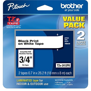 Brother TZE241CT Label Maker Tapes, 0.7