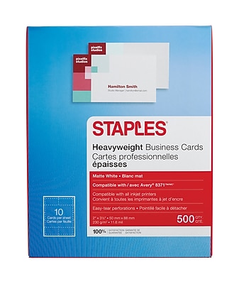 Staples Inkjet Business Cards - S1128606 Sc7
