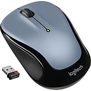 Logitech M325 Optical Wireless Ambidextrous Mouse, Silver (910-00233)