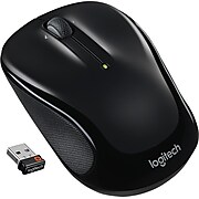 Logitech M325 Wireless Optical Ambidextrous Mouse, Black (910-002974)