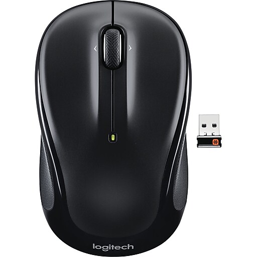 Logitech M325 Wireless Optical Mouse, Ambidextrous, Black (910002974