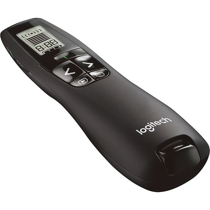 Logitech R800 Professional Laser Pointer, 100' Range, Green (910-001350)