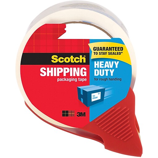 Scotch® Heavy Duty Shipping Packaging Tape, 1.88" x 38.2 yds., Clear