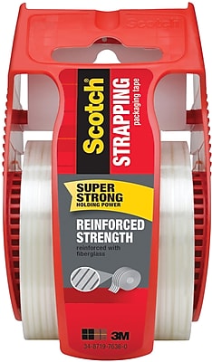 Dispenser Yes 1 2" Width X 30 Ft Length 1.50" Core Scotch Strapping Tape 