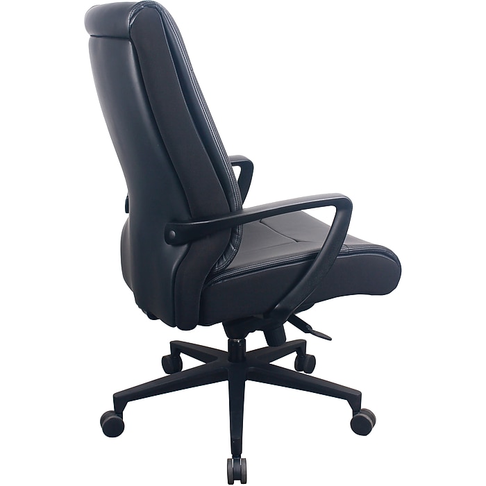 Tempur-Pedic Ergonomic Leather Swivel Executive Chair, Black