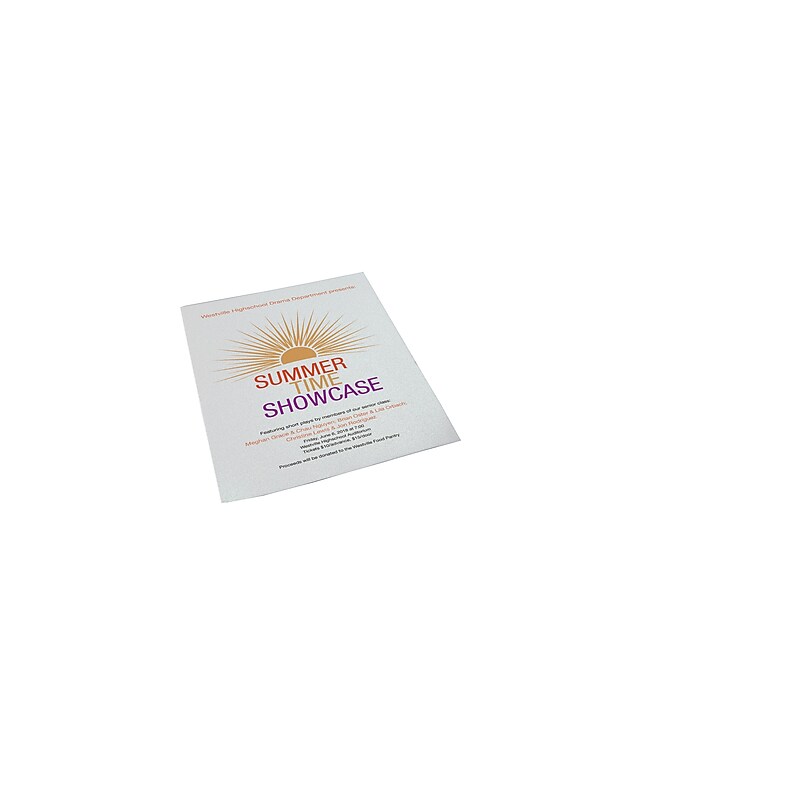 Staples® Glitter Luster Paper, 8.5" x 11", 12/Pack (51660) image 1