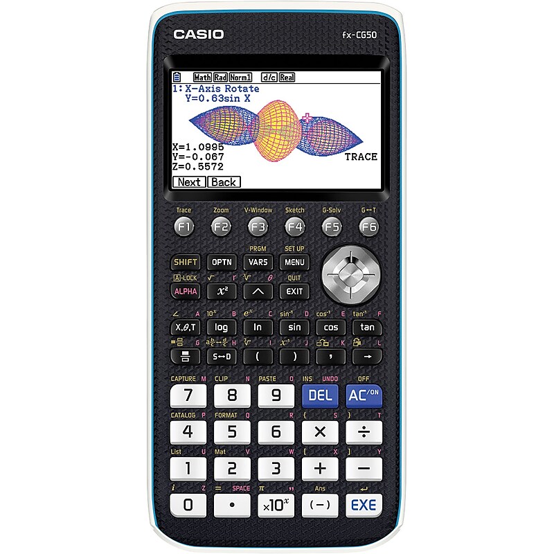 Casio Prizm FX-CG50 Graphing Calculator, Black (FX-CG50) image 1