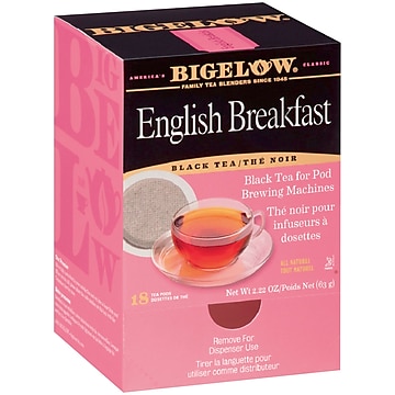 Bigelow® English Breakfast Tea Pods, Black Tea, 18/Pack (RCB09906)