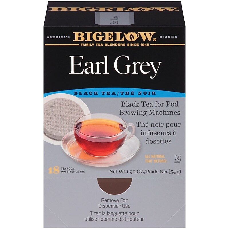 Bigelow Earl Grey Black Tea, Pods, 18/Box (RCB08906) image 1
