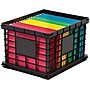 Iris Stacking File Crates, Letter/Legal Size, Black (270010/200309)~#|#~s1131931_sc7