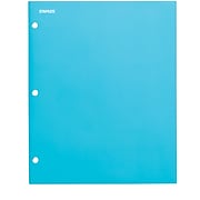 Staples 4-Pocket 3-Hole Punched Presentation Folder, Teal (56215-CC)