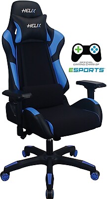 Staples Helix Gaming Chair With Cooling Technology Blue 53100