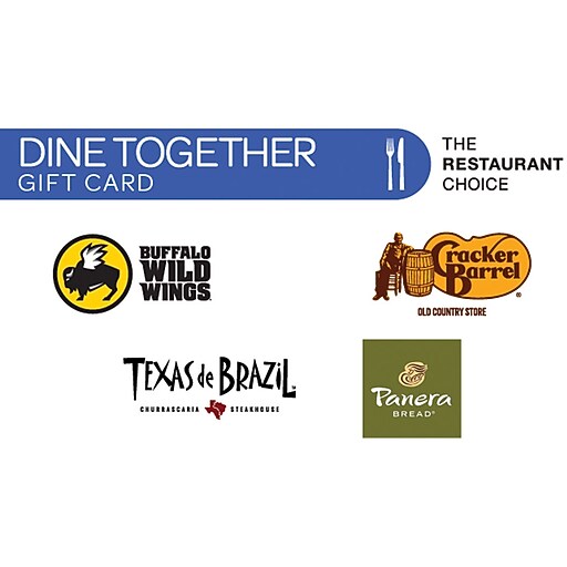 Dining Out Gift Cards Staples