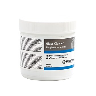 Brighton Professional™ Dissolvable Portion Packets - Glass Cleaner, 25/Pk (BPR28371-B)
