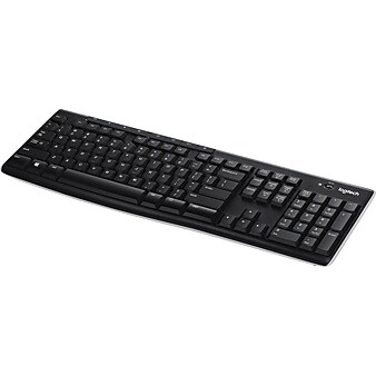 Logitech K270 USB Wireless Keyboard, Black (920-003051)