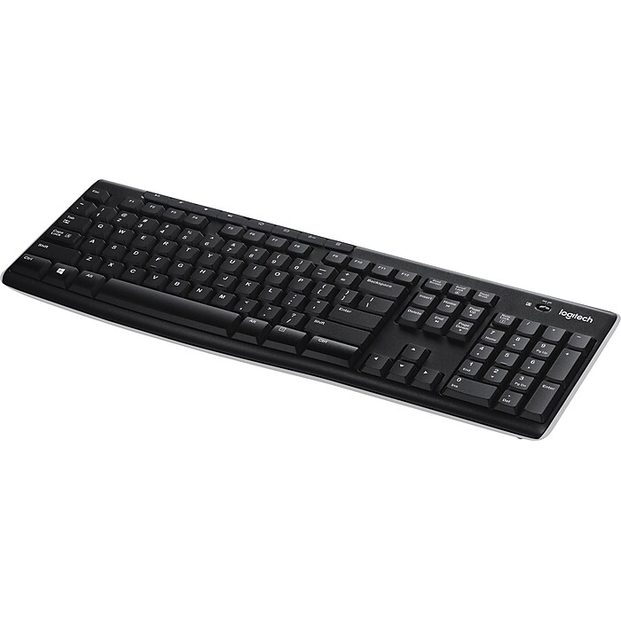 Logitech K270 USB Wireless Keyboard, Black (920-003051) | Staples