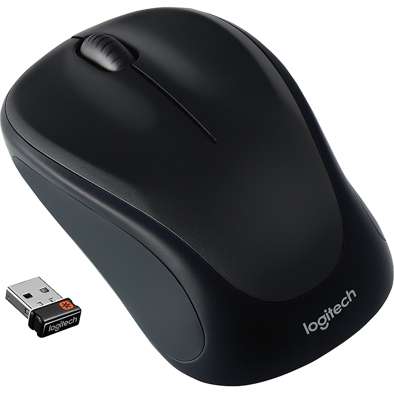 Logitech M317 Compact Wireless Optical USB Mouse, Black (910-003416) image 1