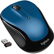 Logitech M325 Optical Wireless USB Mouse, Blue (910-002650)