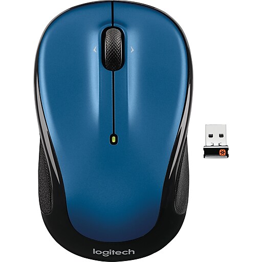 Logitech M325 Wireless Optical Mouse, Ambidextrous, Blue (910002650
