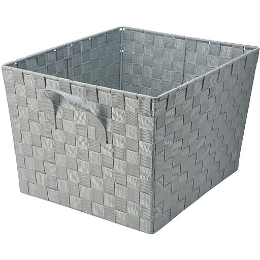 Kennedy International Woven Storage Tote, 10" x 15" x 13", Heather