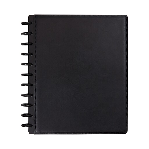 Staples® Arc System 2020 Weekly Planner PU Leather, Black, 91/2" x 11