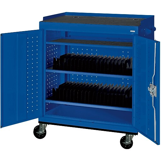 Shop Staples for Sandusky Mobile Tablet Cart, Blue