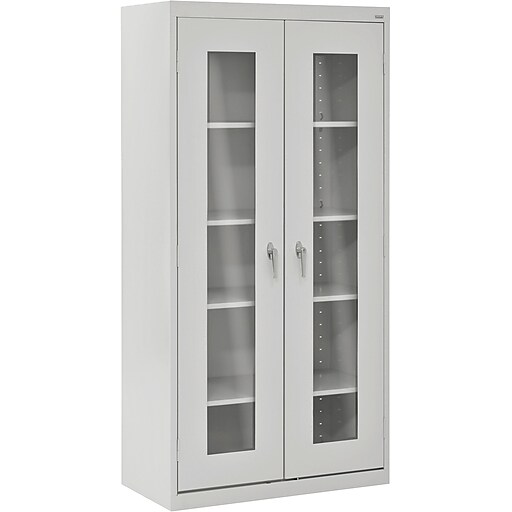 Shop Staples For Sandusky Clear View Tall Storage Cabinet 72 H X