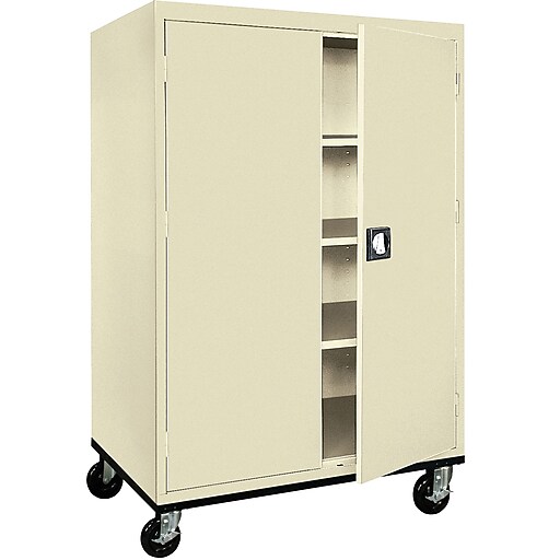 Shop Staples For Sandusky Extra Large Mobile Storage Cabinet 60 H