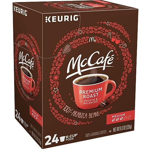 McCafe® Premium Roast Coffee, Keurig® KCup® Pods, Medium Roast, 24/Box