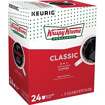 Krispy Kreme Classic Coffee Keurig® K-Cup® Pods, Medium Roast, 24/Box (06110)