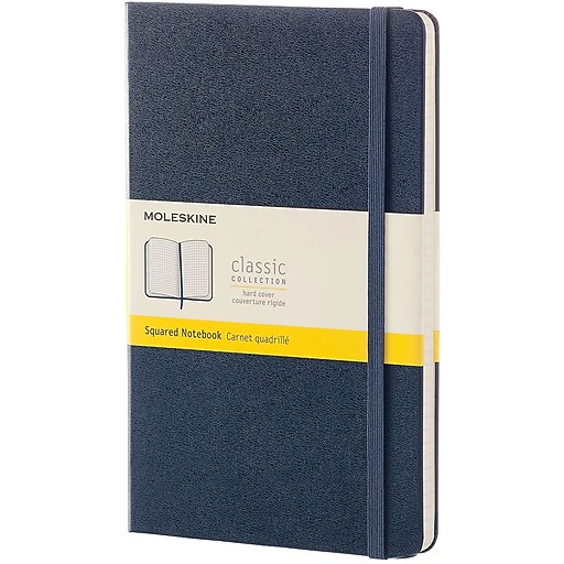 Moleskine Classic Notebook, 5" x 8.25", Graph Ruled, 35 Sheets