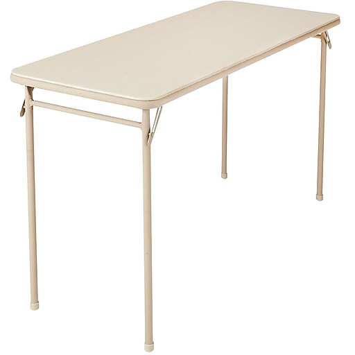Cosco 20" x 48" Vinyl Top Folding Table (14341ANT1E) at Staples
