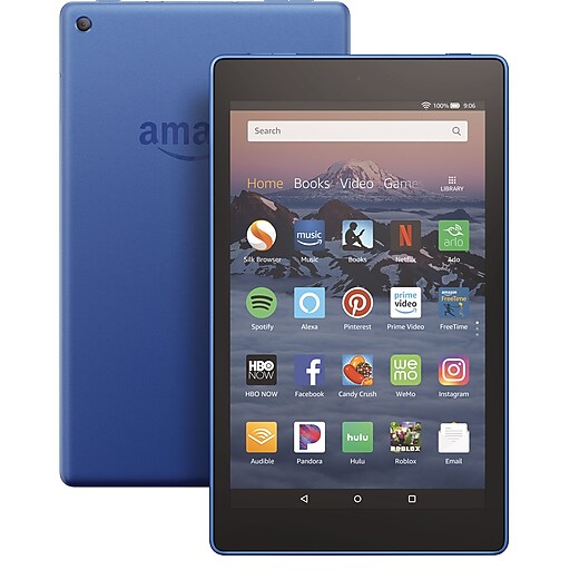 Fire HD 8 Tablet, 8" Display, 16 GB, Blue (B0794Y5P5C) at Staples