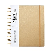 Martha Stewart Discbound Professional Notebook, 9.25" x 11.25", 120 Sheets, Gold (MS102J)