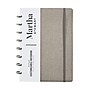Martha Stewart 1-Subject Customizable Notebook, 6.375" x 9", College Ruled, 60 Sheets, Gray/Silver (MS102E)~#|#~s1139306_sc7