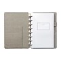 Martha Stewart 1-Subject Customizable Notebook, 6.375" x 9", College Ruled, 60 Sheets, Gray/Silver (MS102E)~#|#~s1139308_sc7
