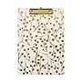 Martha Stewart Faux Leather Clipboard, White/Gold (MS102S)~#|#~s1139324_sc7